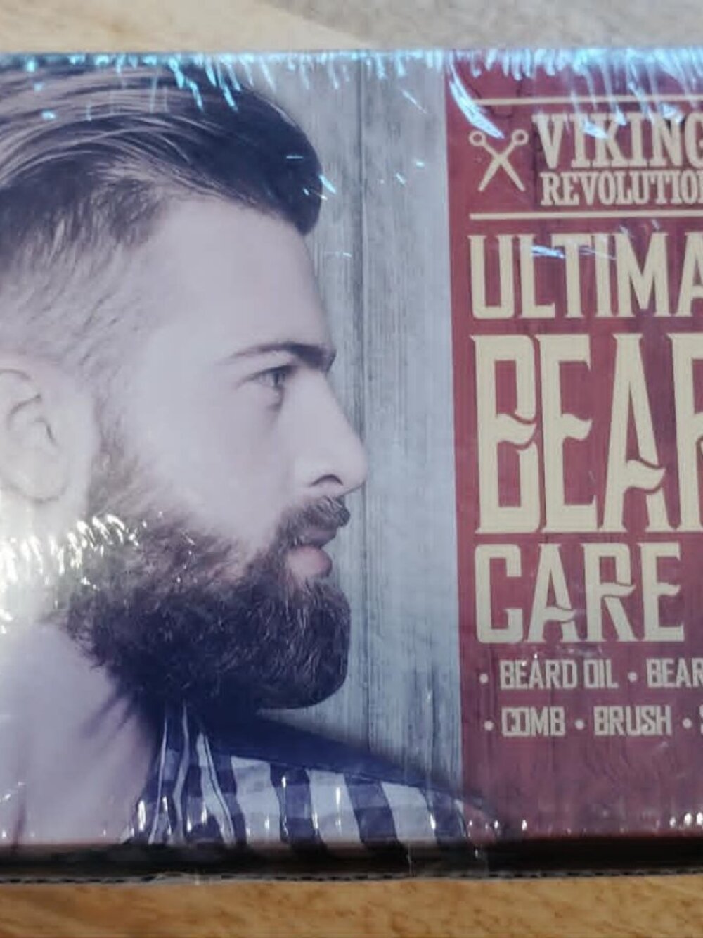 Viking Revolution  Ultimate Beard Care Kit - Oil Balm Comb Brush Scissors ~ NEW